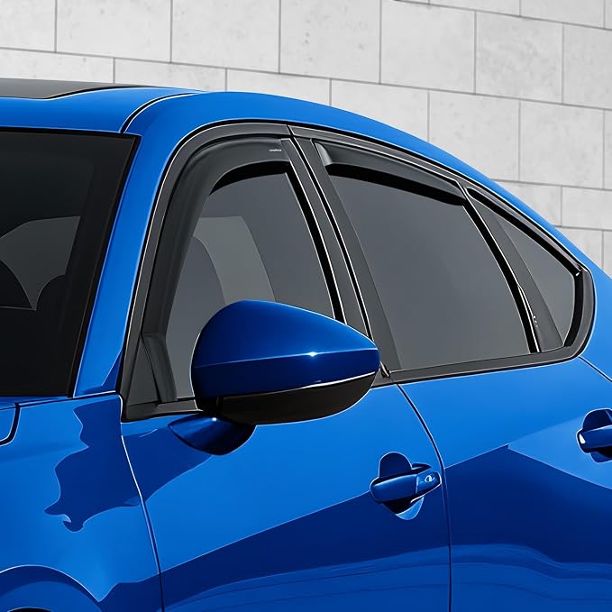 Goodyear Shatterproof in-Channel Window Deflectors for Acura Integra 2023-2026, Rain Guards, Window Visors for Cars, Vent Deflector, Car Accessories, 4 pcs - GY008401