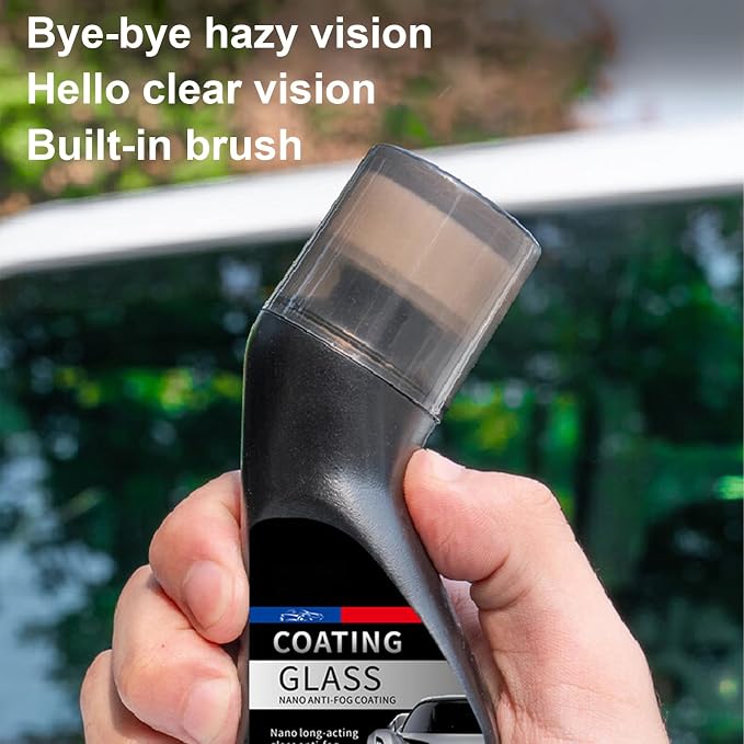 Glass Coating Windshield 100ml – Sponge Brush Cleaner Anti, Fog Glasses Clear Vision, Cleaning Window Shower Door Mirror | Windshield - 100ml Sponge Brush Cleaner Anti Fog Coating For Glasses - For