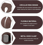 2 PCS Car Purse Hook, Multi Functional Vehicle Seat Back Storage Hooks Interior Accessories, Creative Metal Headrest Hanger Auto Seat Organization for Purses Phones Bags (Brown)