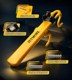 Steering Wheel Lock Adjustable Car Anti Theft Device Reinforced Steel Lock with Double Hook Design Car Locks with Keys Heavy Duty Lock for Cars Trucks SUVs Car Accessories Wheel Lock
