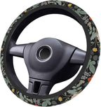 Car Steering Wheel Cover for Women Men, Non-Slip Garden Strawberry Steering Wheel Protector, Universal 14"-15" Fit for Cars, SUVs, Trucks (Garden Strawberry)