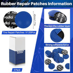 120 Pcs Heavy Duty Tire Patches Radial Patch Round Fast Repair Cold Tyre Puncture Repair Kit for Car Truck Motorcycle Automobile Bike Inner Tire (45 mm)