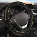 Camo American Flag Neoprene Steering Wheel Cover for Men Women Anti-Slip Elastic Steering Wheel Protective Cover 15in Universal Car Accessories Fit Cars, SUVs, Auto