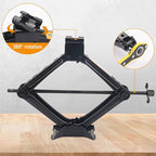 3 Pack 2T Scissor Jack for Car - 2 Ton Robust Steel Car Jack with Saving Effort Ratchet Handle, 2 Ton Load Capacity, Universal Cars Jacks Tool Kit for Auto and Trucks