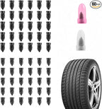 60 PCS Tire Repair Rubber Nails, Spiral Rubber Screw Tire Plug Kit for Tubeless Tires, Quick Self-Service Puncture Repair Tool for Cars, Trucks, Motorcycles, Tractors (60PCS)