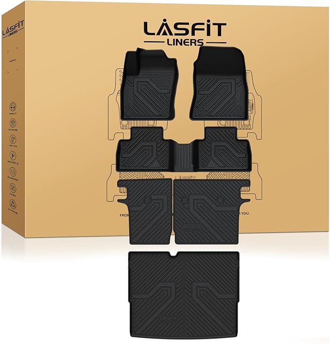 Floor Mats & Seatback Mats & Cargo Mat for Nissan Kicks 2025-2026 FWD (Not Fit AWD & 2025 Kicks Play),All Weather TPE Custom Fit Durable Floor Liners for Kicks 2025-2026 S/SR/SV Car Mats