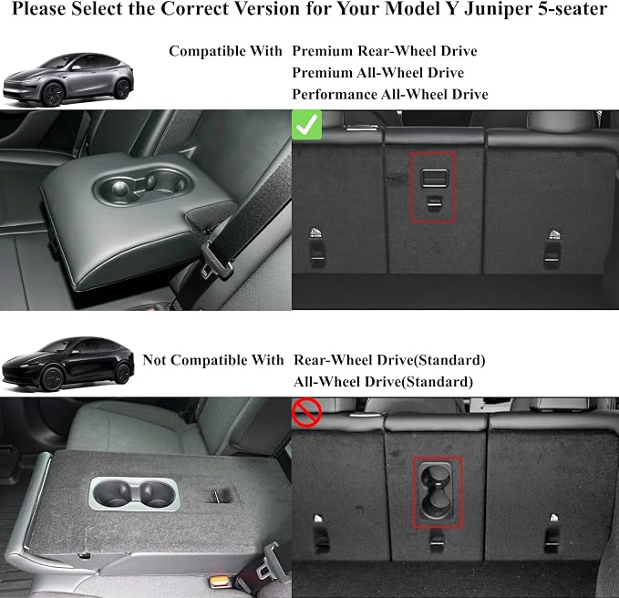 2025 2026 Tesla Model Y Juniper Floor Mats & Accessories & Extra-Thick TPE Cargo Liners, 9 PCS CabinProtect™ Pro Kit Full-Cabin Protection System(Only fit Premium&Performance)