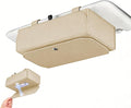 Magnetic Foldable Car Tissue Box - Easy-Install Tissue Holder for Sun Visors and Seat Backs,Premium Leather Car Napkin Organizer—Designed for Commuters,Rideshare Drivers and Families(Beige)