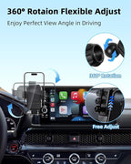 PZK Car Phone Holder for 2020-2026 Toyota Highlander 12.3-inch Screen Only | Auto Lock Car Phone Mount for Highlander Accessories Hybrid Lmited /Platinum Hands free 360° Rotation (Not Fit 8-Inch)