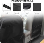 2PCS Back Seat Protector for Car, Extra Large Kick Mat Seat Back Cover with 2 Storage Pockets, Automotive Backseat Organizer Waterproof Protective Cover for Kids Pets
