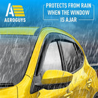 Extra Durable Window Deflectors Tape-On Window Visors Rain Guards Fit for Ford Escape 2020-2026, Sun Visors, Wind Vent for Shades, Exterior Car Accessories - 4pcs. AG0174