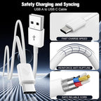 Car Carplay Cable for iPhone 16/15,iPhone16/15 Plus 16/15Pro16/15Pro Max charger,USB A to USB C for Carplay USB C Cord, iPad USB C Cable 10th, iPad Air Car Charger Cable Cord Replacement 10FT (White)