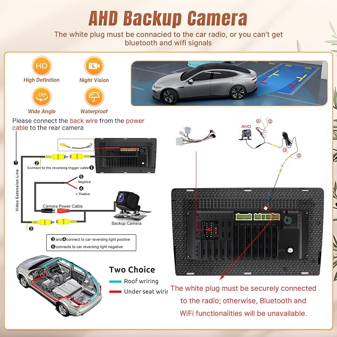 Car Radio for Honda CIVIC 2006 2007 2008 2009 2010 2011 Stereo with Wireless Carplay Android Auto - 2+32GB 9Inch Touch Screen for Civic with Bluetooth, GPS, WiFi, FM, SWC + MIC +Backup Camera
