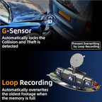 4 Channel Dash Cam Front and Rear Cabin, 360 Dash Camera, Night Vision 8 IR Lamps for Cars, 5G WiFi for Download, G-Sensor, 24H/7 Parking Mode with 64GB Card, Support 256 GB Max