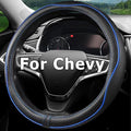 Car Steering Wheel Cover for Chevy Silverado 1500 2500 3500, Tahoe, Equinox,Traverse,Colorado, Automative Accessories for Chevy, Sporty Design,Blue