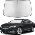 Windshield Sunshade Compatible for Chevrolet Impala 2014-2018 2019 2020, Sun Visor for Front Windshield & Window Sun Shade Cover, UV Heat Blocker & Protector, Car Accessories
