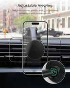 iTap 3 Magnetic Dash & Windshield Car Mount, Phone Holder with Suction Cup, Includes Magnetic Ring Adapter, Compatible with iPhone 12-17, Samsung Galaxy, Google Pixel, and MagSafe Phones