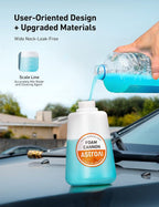 Foam Cannon, Heavy Duty Car Foam Sprayer, Wide Metal Neck, Adjustable Thick Snow Foam Lance for Pressure Washer with 1/4" Quick Connector, Ideal for Various Cleaning Tasks, 1.5L Bottle