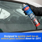 Blue Star De-Icer Spray, 21 fl oz [Pack of 12] Fast-Acting Aerosol Defroster for Car Windshield and Windows, Works in Extreme Cold -20C