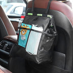 Fekey&JF Hanging Car Trash Can with Storage Pockets, Waterproof Leakproof Oxford Auto Garbage Bag, Multi-Use Organizer for Outdoor Traveling, Foldable Trash Bin for Truck, SUV, Home, Office (Blue)