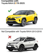 6 pcs-Low Profile Window Rain Guards Fit for Toyota RAV4 2019-2025 Window Visor Extra Durable Tape-On Window Deflectors RAV 4 Vent Visors Vent Shades Rain Guards Exterior Car Accessories