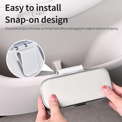 Car Trash Can with Lid - 2-in-1 Leather Top Car Garbage Can & Storage Box | Leakproof, Waterproof Hanging Auto Trash Bin for Back of Seat, Door, SUVs, Trucks, Sedans Purple