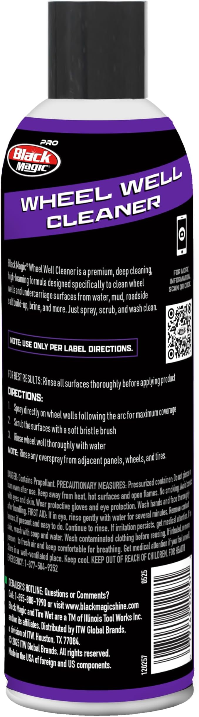 120257 Wheel Well Cleaner, High Foaming Deep Cleaning Formula to Remove Mud, Grime, Road Salt Buildup & More