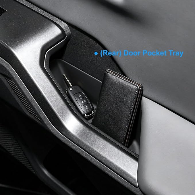 (4Pack) 2026 RAV4 Door Pocket Tray for Toyota RAV4 (LE/SE/XLE Premium/Woodland/XSE/Limited), Durable Door Slot Pocket Insert 2026 RAV4 Accessories