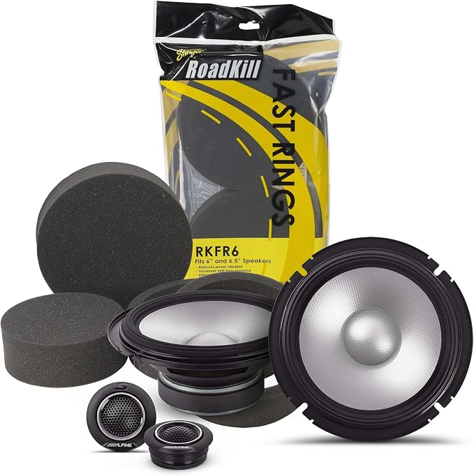 S2-S65C, S Series 6.5" 2-Way Hi-Res Speakers + Foam Baffle Kit Bundle