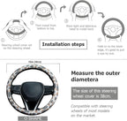 Tan Duck Camo Steering Wheel Cover Auto Leather Steering Wheel Protector, Anti-Slip, Breathable, Absorbing Sweat, Universal Camo Car Accessories 14.5–15 inch,Fit for Most Car, Trucks, SUV