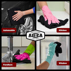 AIDEA Microfiber Cleaning Cloth Black, 800PK, Microfiber Towels for Cars, Shop Towels Cleaning Rags, Premium Wash Cloths, Absorbent Towel for SUVs, House, Kitchen, Commercial, Cleaning Supplies 12×12"
