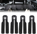 Car Seat Headrest Hooks for Purses and Bags, 4-Pack Heavy Duty Car Seat Hooks with Anti-Slip Pad, Universal Car Backseat Organizer Hanger Accessories for Grocery Bags (Pack)