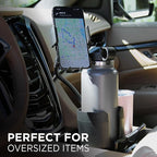 Limitless CupCargo Cup Holder Expander and Phone Mount with Adjustable Base and Flexible Neck