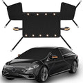 Car Windshield Snow Ice Cover with Side Mirror Covers, Windshield Snow Ice Cover with Magnetic Edges Used for Snow Protection, Rain and Sun, Fits for Most Cars, SUV(61"x47")