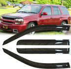 4pcs Original Shatterproof Rainproof Side Window Wind Deflectors for Trailblazer 02-09,Outside Mount Rain Guard Set,Nice Looking Window Visors for Car,Vent Deflector for 2002-2009 Envoy 94733