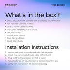 VREC-Z820DC Dual Dash Cam Front and Rear Car Camera - Premium 4K Camera, AI-ISP Starvis Night Vision, 139 Degree Wide Lens, ADAS Safety Alerts, Built in GPS, Impact Detection, 24/7 Coverage