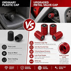 Car Tire Valve Stem Caps for Automobiles,Dust Caps Compatible with Mercedes Benz CESM CLK GLK GL AB GLS GLE AMG Series Car Tires，Alloy Leak-Proof Valve Cover