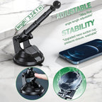 Z Fold 4 Car Mount for Dashboard Windshield Window, Aluminum 2 Mode for Samsung Galaxy Z Fold 6 5 4 3 2 Accessories and iPhone 16 15 Pro Max