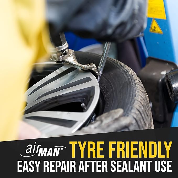 Tire Repair Sealant 450ml UNIBOTTLE - Tire Sealant for Car Tire Repair, Flat Tire Repair Kit Alternative, Works with Any Tire Compressor, Emergency Tire Puncture Repair, TPMS Safe
