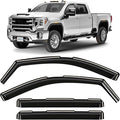 in-Channel Incredibly Durable Rain Guards for GMC Sierra 2500HD/3500HD 2020-2026 Crew Cab, Original Window Deflectors, Vent Window Visors, Vent Deflector, 4 pcs. - 620265