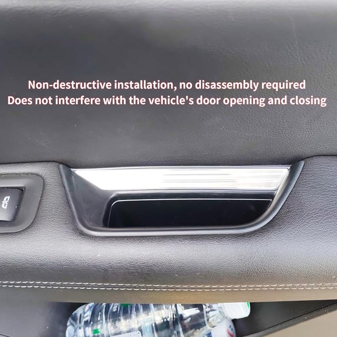 Car Door Handle Pocket Organizer For Cadillac XT5 2024 2023 2022 2021-2017 Accessories Insert Tray Storage Box Front door storage box (2PCS Front Door Storage Box)