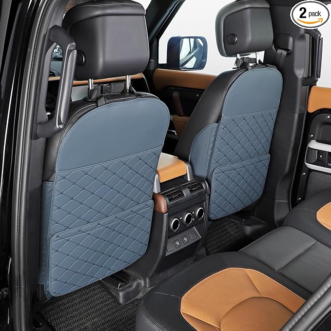 Seat Back Protector,Shields Seat Backs From Kicks and Adds Storage | Keeps seat backs looking new for a long time. Easy to install and clean. 2-piece set