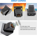 Classic 1.0 Backup Camera for Jeep Wrangler Spare Tire Mount 2007-2018, Rear View Reverse Aftermarket Camera for JK JKU Rubicon Sahara Sport Unlimited Removable Guidelines w/OEM Monitor Adapter
