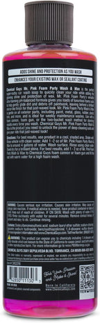 CWS22116 Mr. Pink Foam Party Wash & Wax (Works with Foam Cannons or Bucket Washes) Safe for Cars, Trucks, SUVS, Motorcycles, RVs & More, (16 fl oz) Tangerine Scent
