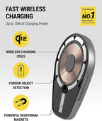 MPQMD-SP MagicMount Charge Pro Qi2 Fast Wireless Charging MagSafe Car Mount Charger, 15W Magnetic Cell Phone Holder for Car Dashboard Compatible with iPhone 16/15/14/13/12 Pro Max Plus, S25