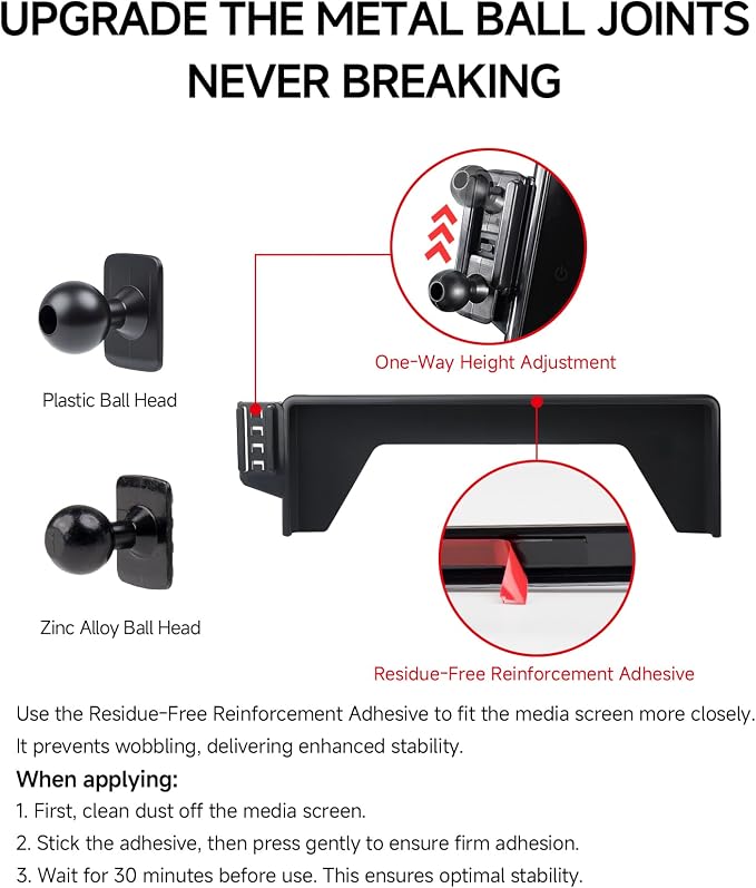 Qi2.2 25W Wireless Charger Car Phone Mount for Honda Accord/Hybrid 2023-26 | 12.3" Screen, Magsafe Accessories Fast Charging Magnetic Cell Phone Holder Clip Compatible with iPhone Android, GPS Bracket