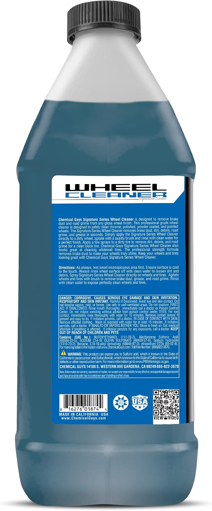 CLD_203 Signature Series Wheel Cleaner, Formated For All Gloss Finishes, Safe for Cars, Trucks, SUVs, Motorcycles, RVs & More 128 fl oz (1 Gallon)