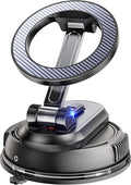 2-IN-1 Detachable MagSafe Car Mount [2800gf Strong Magnet & 89+LBS Suction Base] Vacuum Magnetic Phone Holders for Your Car, 360° Adjustable for iPhone 17 Pro Max 16 15 14 13 12, Car Accessories