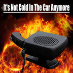 Car Heater,12V 200W Portable Car Heater that Plugs into Cigarette Lighter,Defroster for Car Windshield,2 in 1 Heating & Cooling Fans,with Hidden Handle Car Heaters for Vehicle