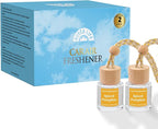 Car Air Freshener Diffuser 2 Pack Hanging Spiced Pumpkin Car Air Freshener for Women 45+ days Long Lasting Fragrance Made in USA (P42)